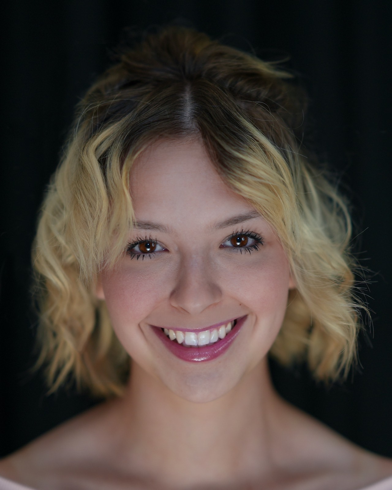 Kadence, Las Vegas actress headshot captured in studio with natural sunlight